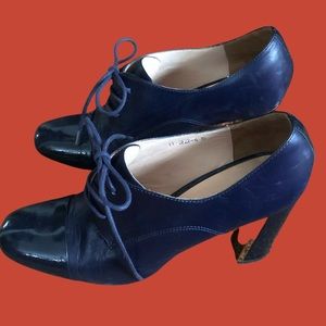 Carlo Pazolini blue leather booties